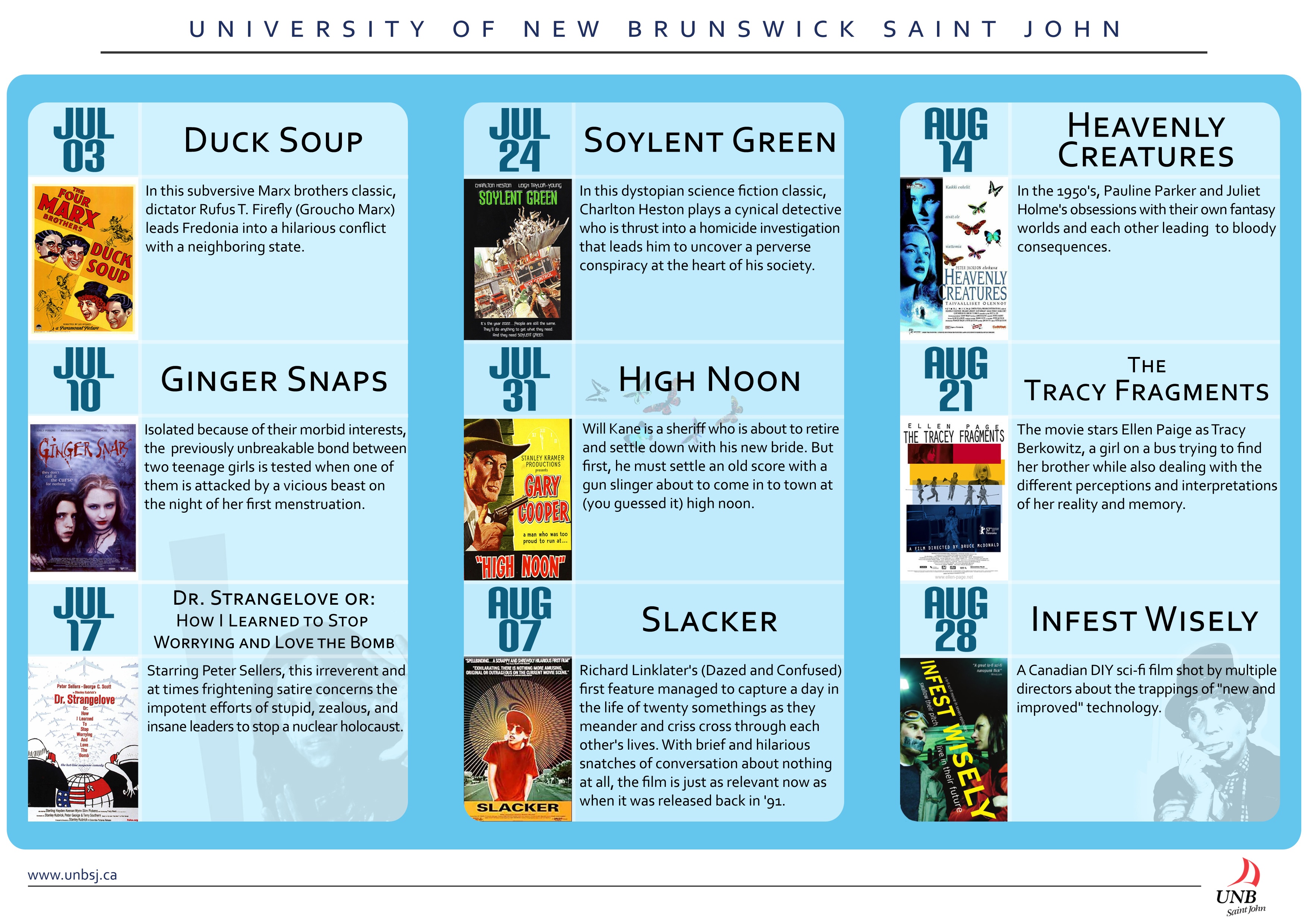 Summer film series poster